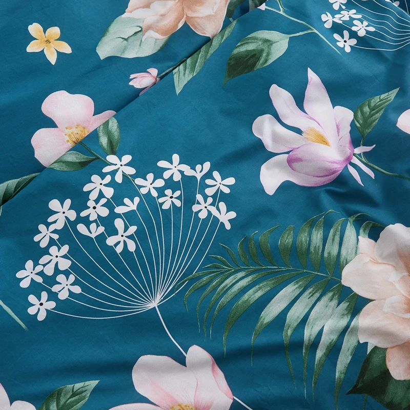 

New Product 1pcs 100% Cotton Printing bed mattress set with four corners and elastic band sheets(pillowcases need order)