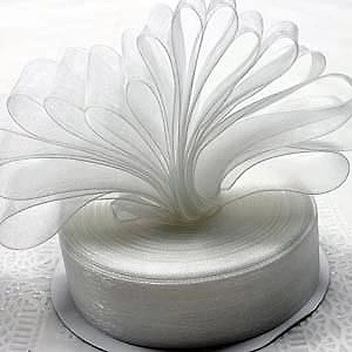 25 мм тканая лента из органзы для края 50 ярдов/6 видов цветов Свадебные