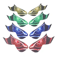 headlight decoration sticker for kawasaki for ninja zx 14r zx14r zx 14r 2012 2014 3d head light fairing protection decal