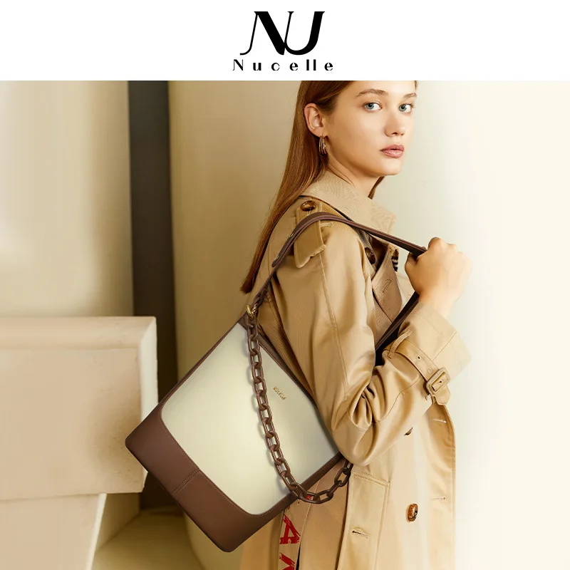 2021 new large-capacity bucket bag, retro shoulder crossbody bag, niche autumn and winter handbag bag female tide