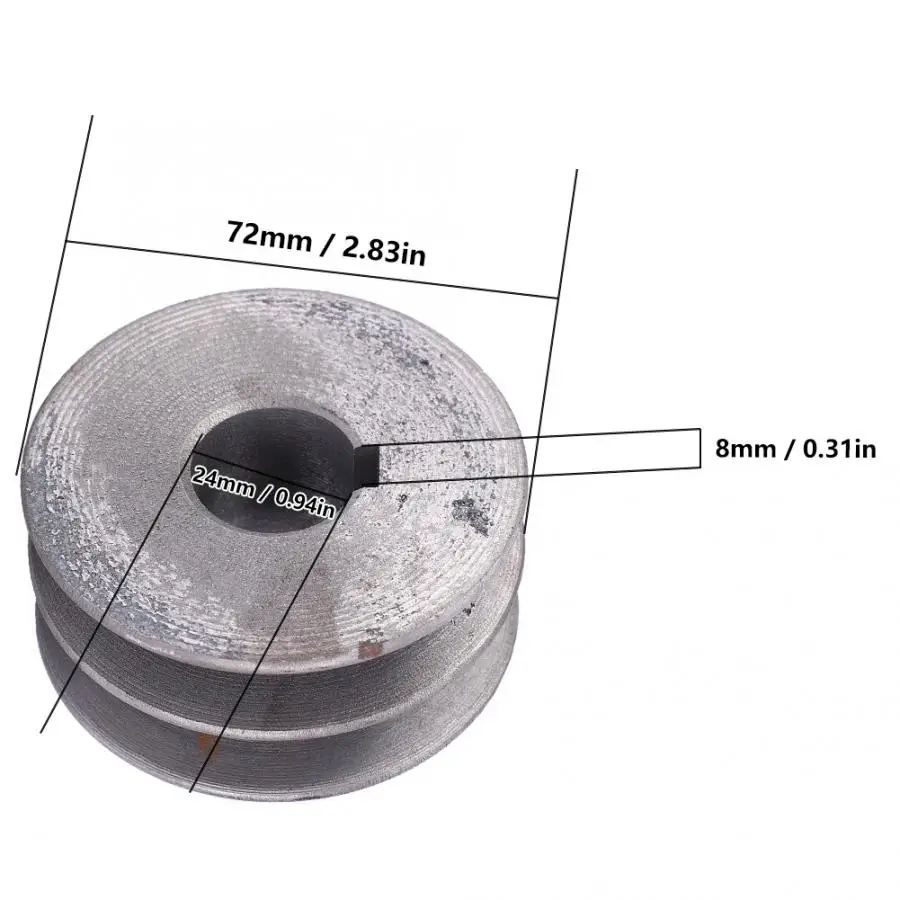 Приводной мотор-колесо 400 аксессуары для режущего станка из стали 72 мм |