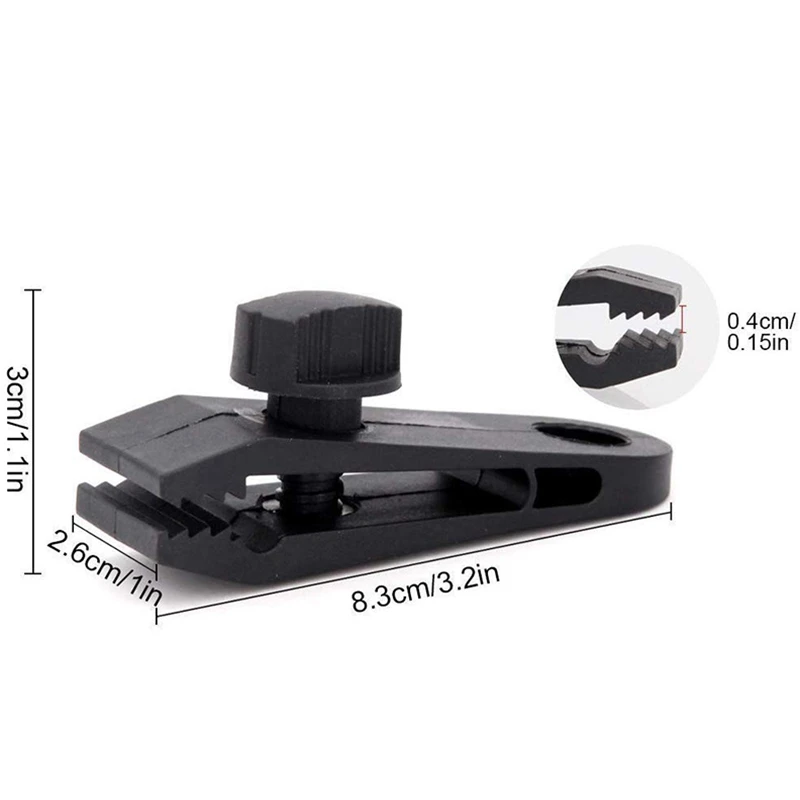 Tarp Clips Heavy Duty Lock Grip 20 Pack Clamps Shark Tent Fasteners Holder Pool Awning Cover Bungee Cor | Спорт и развлечения