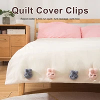fasteners 8pcs quilt cover clips cartoon rabbit comforter fasteners clip quilt fixer anti move duvet peg bed bedroom accessories