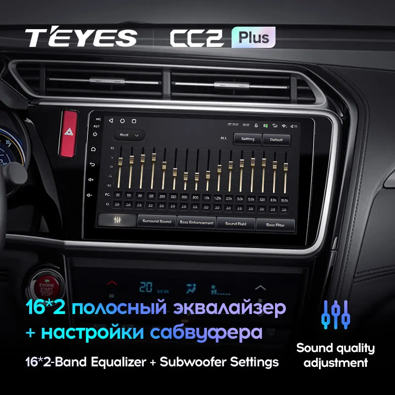 TEYES CC2L CC2 Plus For Honda City 2014 - 2017 Car Radio Multimedia Video Player Navigation GPS Android No 2din 2 din dvd | Автомобили и