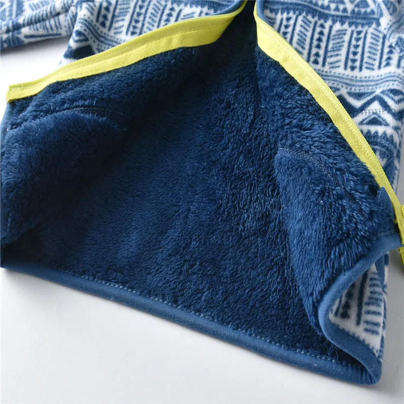 2-8T Children Clothing for Boys Girls Winter Fleece Jackets Zipper Blue Cute Hot Selling Thick Baby Coats | Детская одежда и обувь