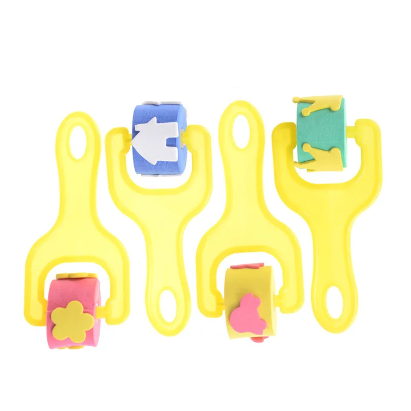 

Kids Painting Sponge Brushes Plastic Handle Seal Sponge Drawing Brush Educational Toy Fun Graffiti Paint Children Toy