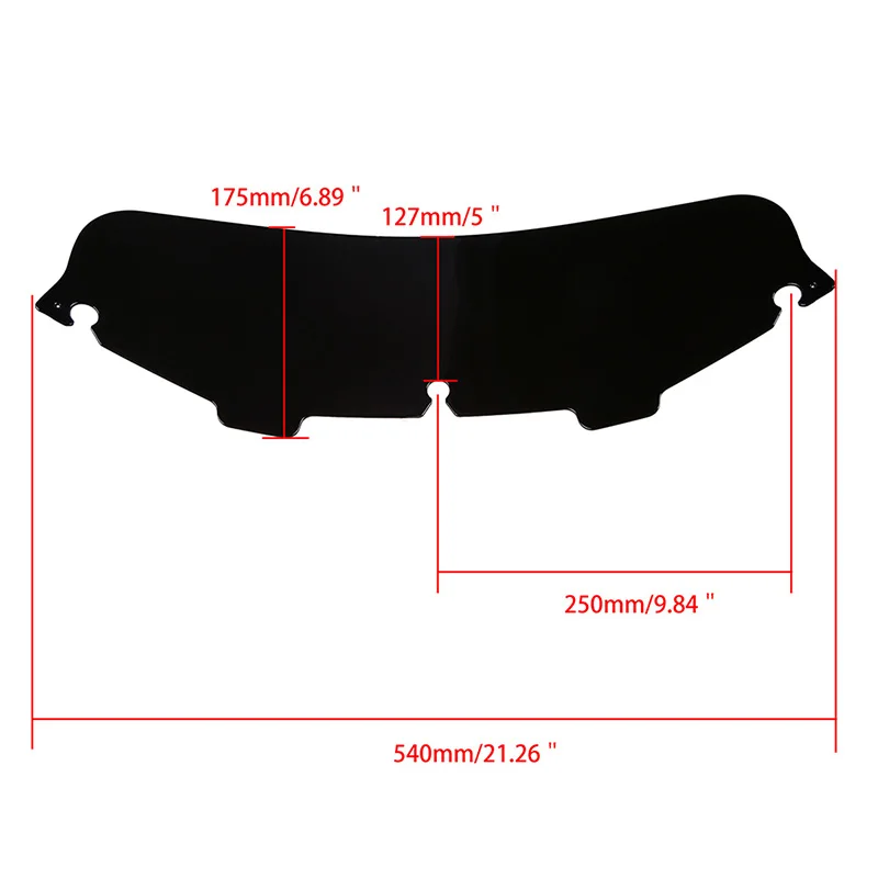 Обтекатель для мотоцикла 5 дюймов лобовое стекло ветровое горного велосипеда