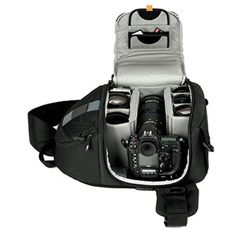 Сумка слинг Lowepro SlingShot 300 AW для DSLR камеры фото с крышкой погоды бесплатная