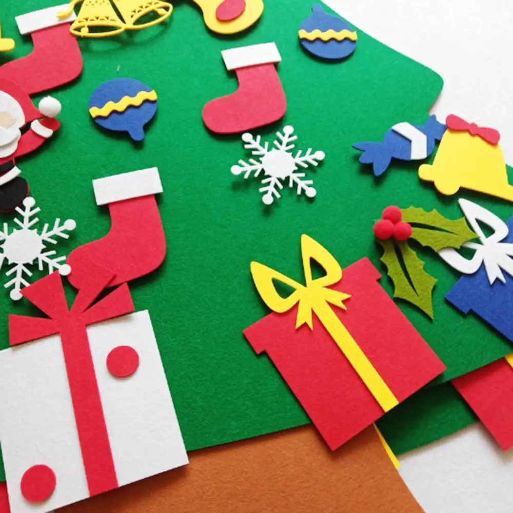 Детская войлочная Рождественская елка сделай сам украшение для новогодней елки
