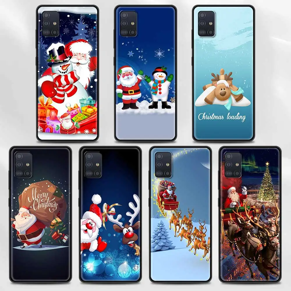 

Merry Christmas Santa Claus Cartoon Case For Samsung A71 A52 A51 A91 A72 A41 A42 A31 A32 A21s A21 A12 A11 A02 A02s A01 Shell