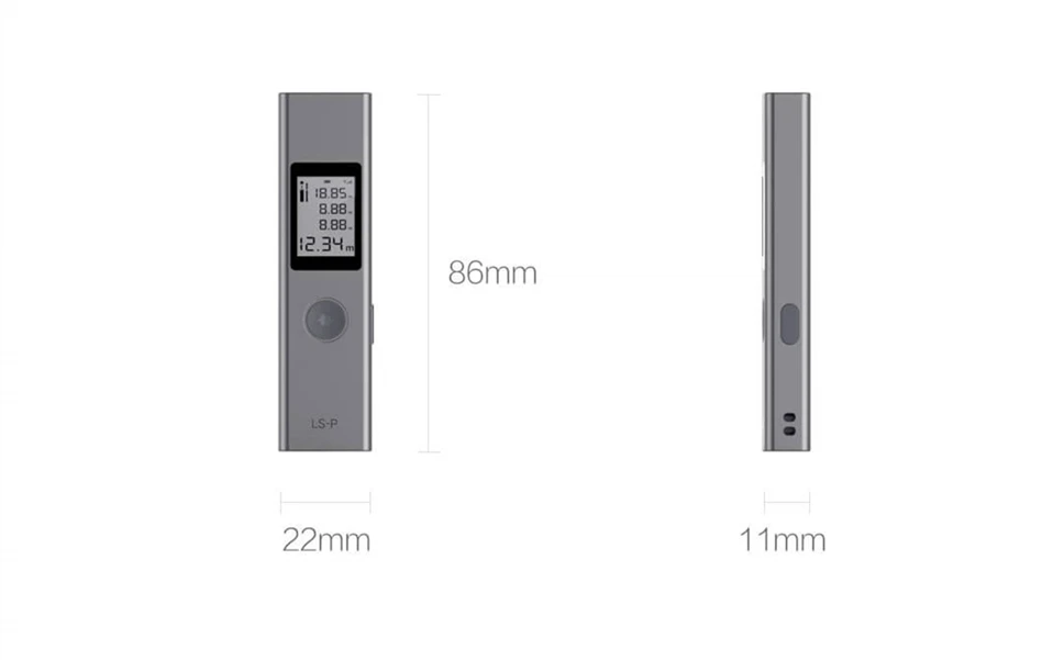 Xiaomi Mijia Tuka лазерный дальномер 40 м LS-P Портативный USB зарядное устройство высокая точность измерения