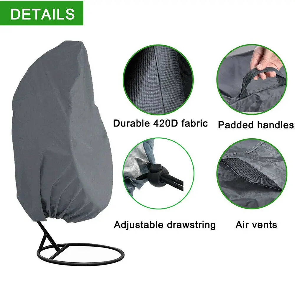 Садовое напольное подвесное кресло для яиц пылезащитный чехол качели дождевик