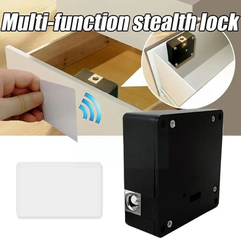 

Invisible Cabinet Lock Non-opening Changing Locks Smart Good Locks Privacy Furniture Protector Drawer Component Home X5Q3