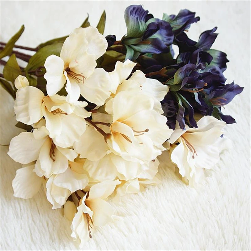 1 шт. Искусственные Шелковые погремушки искусственные лилии цветы фон для