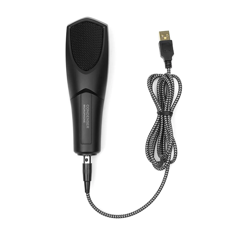 Профессиональный USB микрофон для общения конденсаторная запись Skype ПК Mac ноутбука