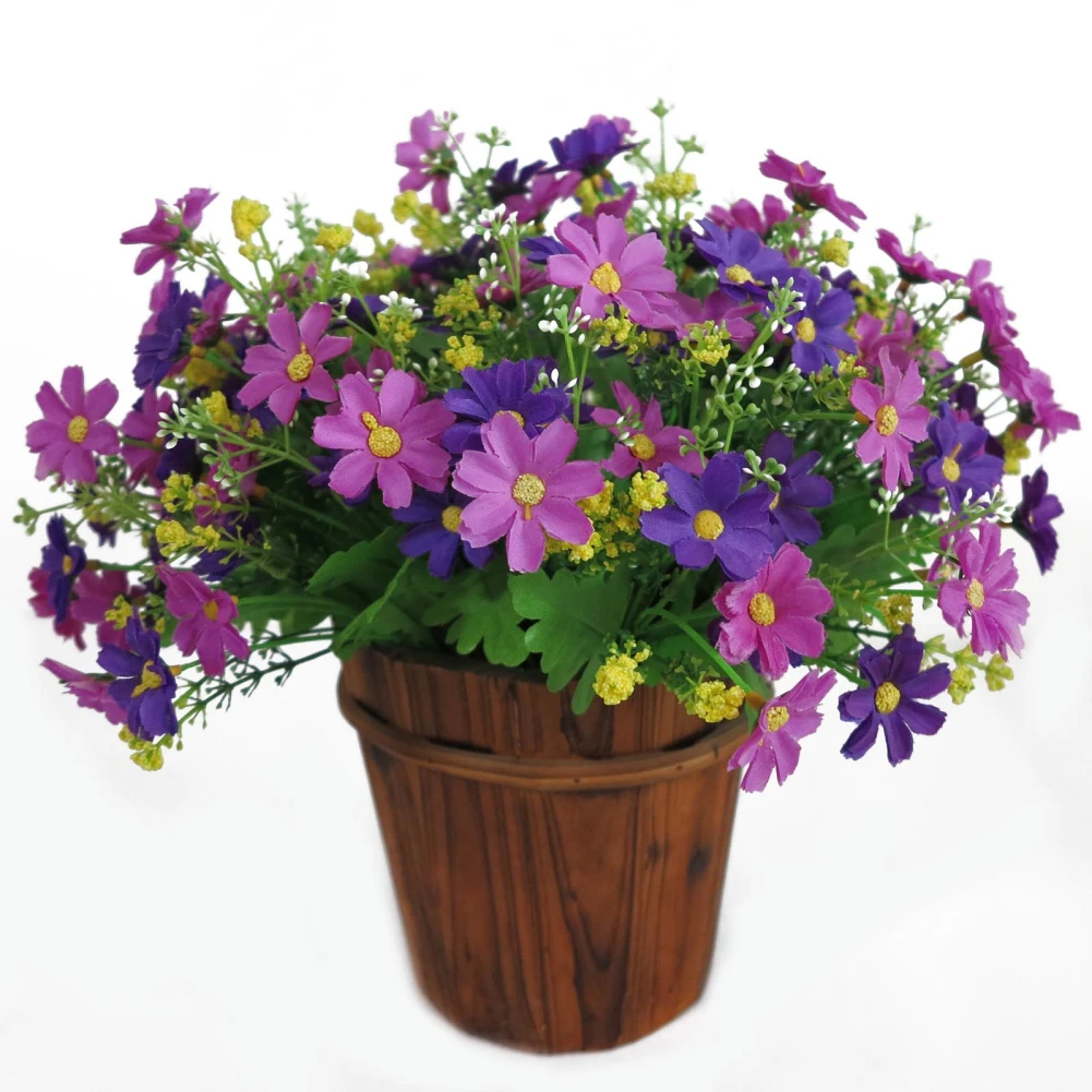 28 головок искусственные милые цветы 1 букет домашний Свадебный сад сделай сам