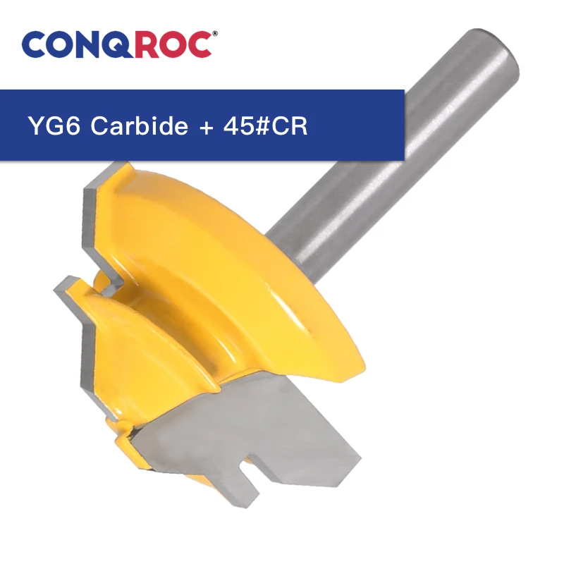 Деревообрабатывающий фрезерный станок с прямым хвостовиком 8 мм 45