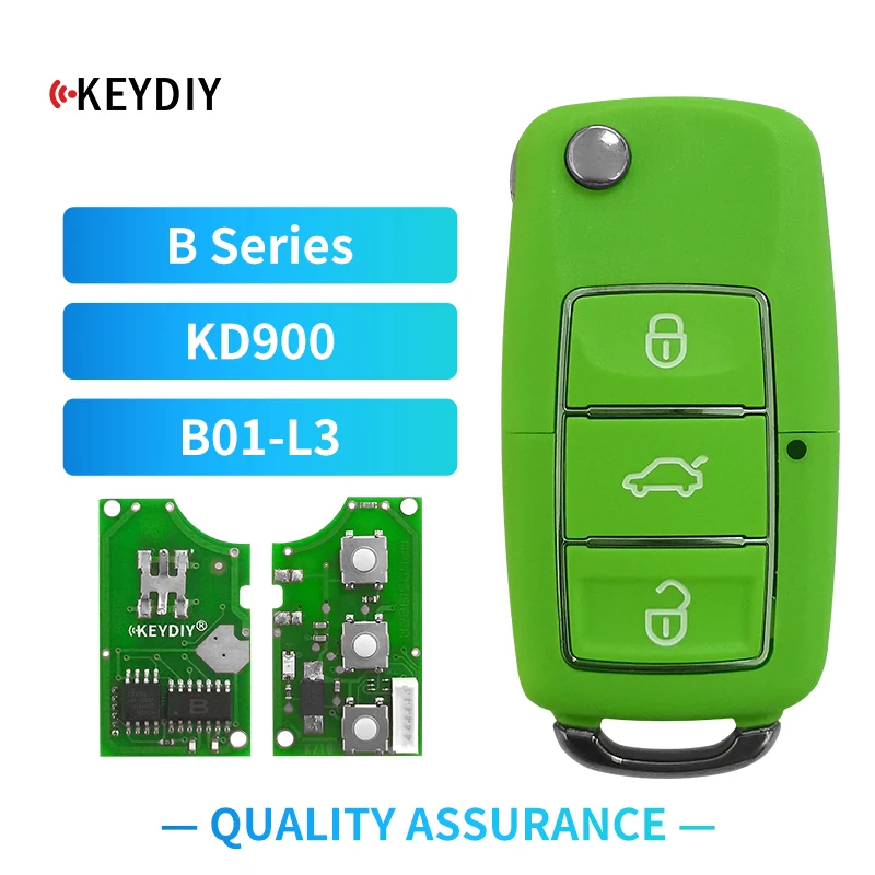 

KEYDIY (5 шт./лот) B01-L3 роскошный 3-кнопочный пульт дистанционного управления зеленого цвета для KD900 KD900 + URG200 Mini KD Machine