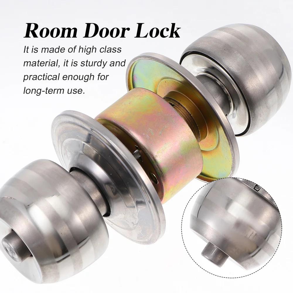 1 комплект Нержавеющая сталь Сферический замок дверной ручка бытовых