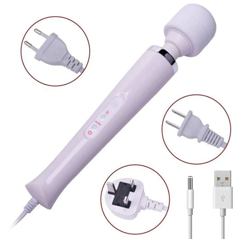 Huge Magic Wand Vibrators for women USB Charge Big AV Stick Female G Spot Massager Clitoris Stimulator Adult Sex Toys Woman | Красота и