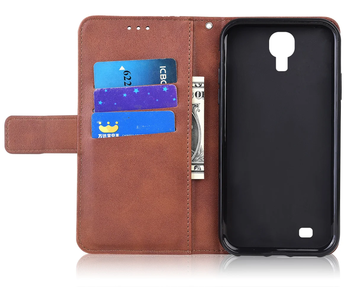 Чехол-книжка для Samsung Galaxy S4 I9500 I9505 I9515 VE GT-i9500 5 '' кожаный | Мобильные телефоны и