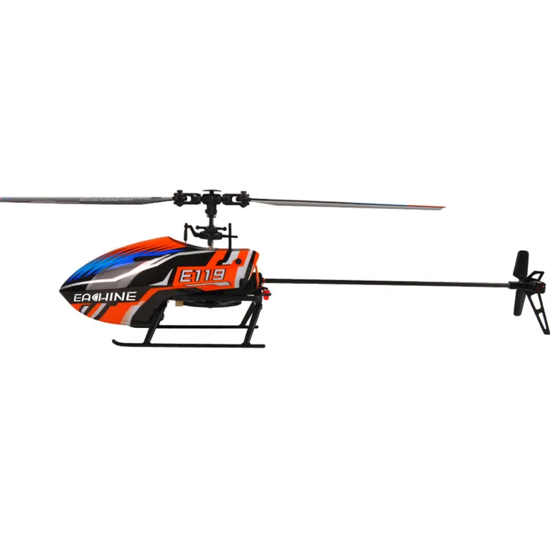 Eachine E119 2.4G 4CH 6-Axis Flybarless Right/ Left Optional Control Model RC Helicopter RTF Models Outdoor Toys - Модель вертолета RC Eachine E119 2.4G 4CH 6-Axis Flybarless с правым/левым управлением на выбор, готовая к полету, для использования на откр