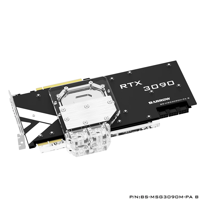 Водяной блок Barrow GPU для MSI 3090 3080 RTX GAMING X TRIO 10G Cooler 5 в светильник поддержка