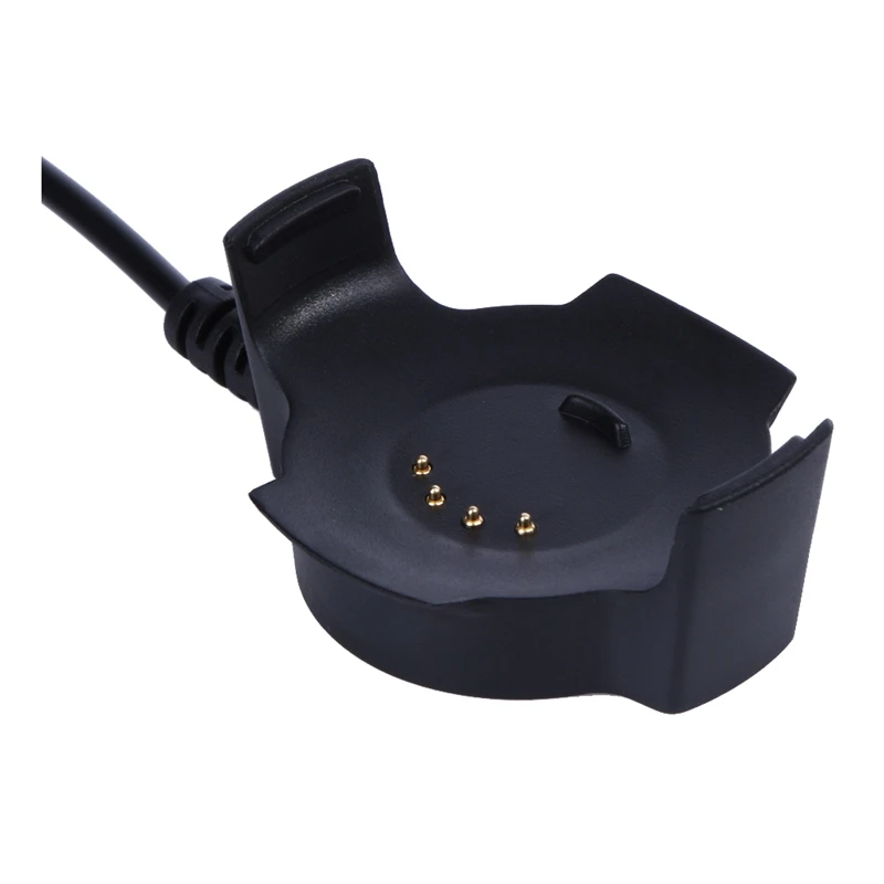 Черное зарядное устройство с USB-кабелем для зарядки и передачи данных 5 В/300 мА