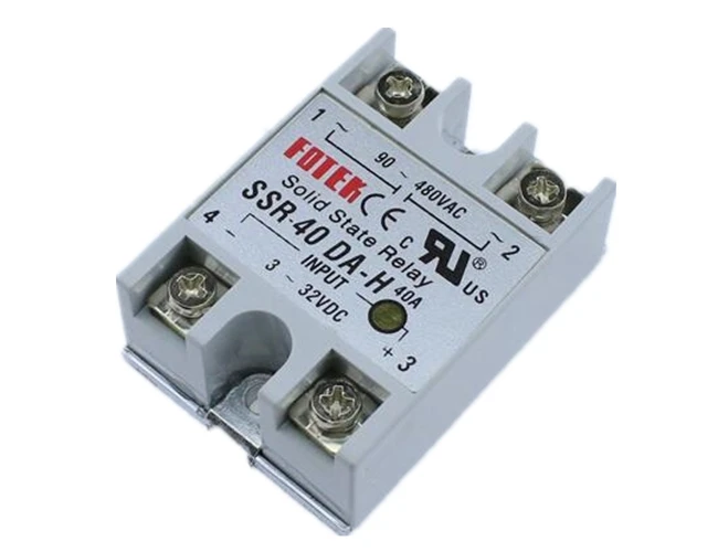 SSR-40 DA-H DC-AC твердотельные реле SSR 40A 3-32 В постоянного тока/90-480 V AC w теплоотвод