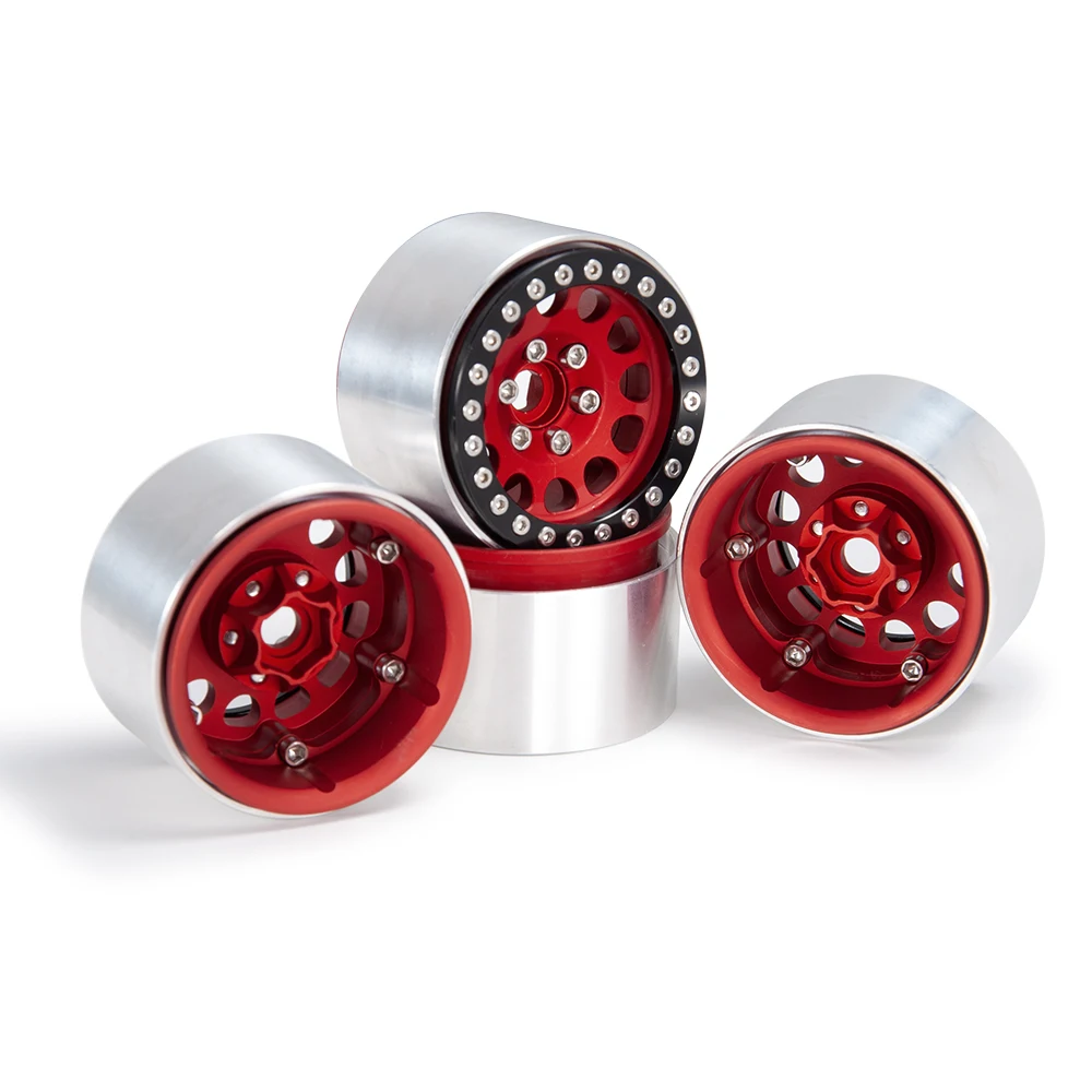 AXSPEED 4 шт. алюминиевый сплав 1 9 дюймов Beadlock диски для Axial SCX10 II 90046 AXI03007 Φ D90 1/10 RC