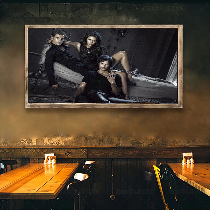 

Алмазная 5D живопись «сделай сам» AB, плакат дневников вампира, Высококачественная полноразмерная круглая Алмазная вышивка, яркие цвета, укр...