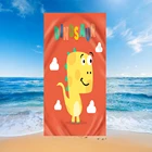 3D мультяшный милый динозавр прямоугольное пляжное полотенце для взрослых детей летнее полотенце s Toalla йога коврик T472
