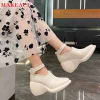 womens boots autumn mary jane round toe leather shoes with fleece warm boots fashion winter versatile casual shoes for women