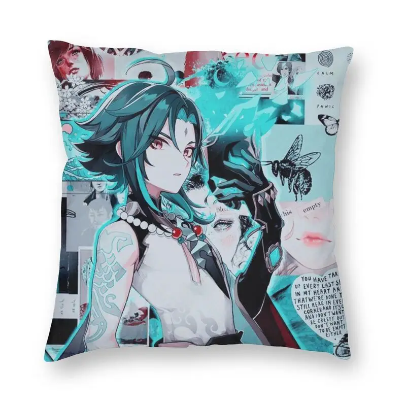 

Наволочки Kaeya Genshin Impact в скандинавском стиле, домашние декоративные подушки для автомобиля с аниме-играми