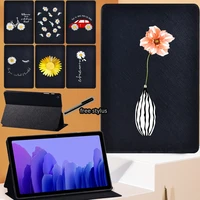 for samsung galaxy tab a7 2020 pu leather anti dust tablet cover for tab a7 sm t500 sm t505 10 4 inch case pen