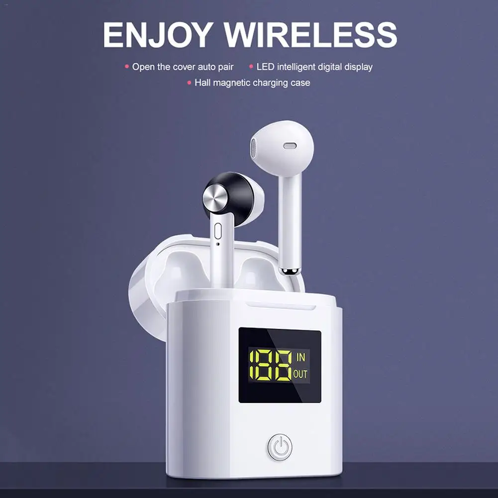 Беспроводные Bluetooth наушники спортивные басовые гарнитура HD стерео беспроводные