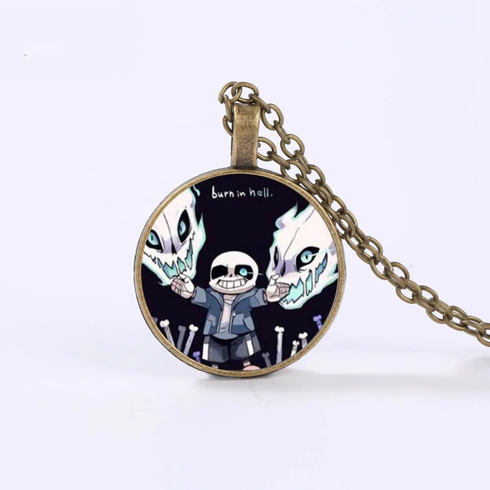 ГОРЯЧАЯ видео игра Undertale Sans Длинная цепочка Ожерелье косплей мультфильм рисунок