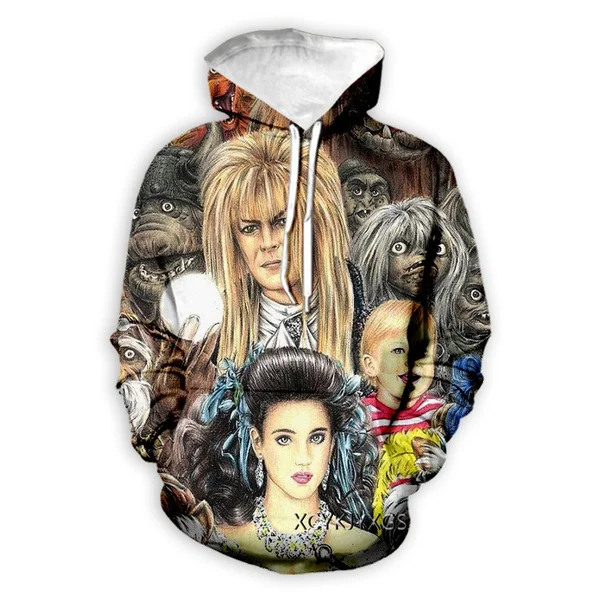 

New David Bowie Labyrinth 3D Print Causal Clothing Fashion Men Women Tracksuits Crewneck Hoodies Plus size S-7XL harajuku