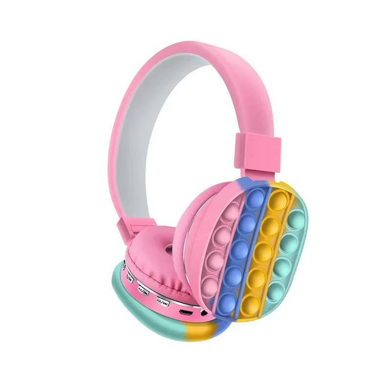 Wireless Bluetooth Headphones toys headsets Colorful Silicone Headphone Stereo Bluetooth Earphone for phone enlarge