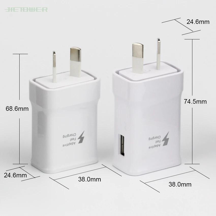 50 шт./лот Новая Зеландия AU Plug True Fast Steady 9 0 в 1.67A 5 2.0A зарядное устройство для Samsung S6