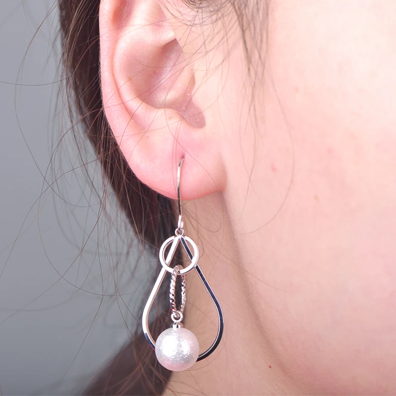 Женские серьги-подвески с искусственным жемчугом MECHOSEN медные серьги для банкета