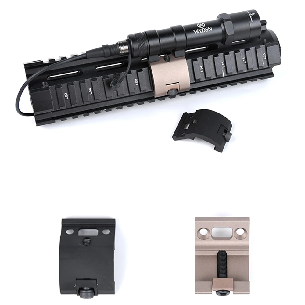 WADSN Airsoft Защита для рук/Mlok Keymod рельсы светильник крепление Surfire M300 M600 серии оружие