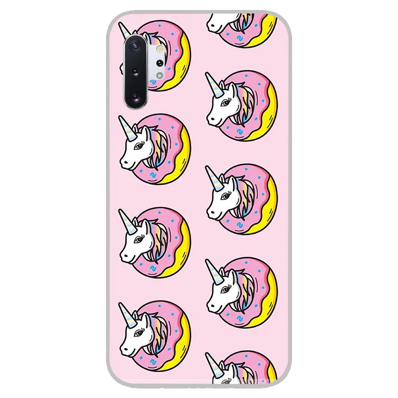 cute cartoon unicorns Matte Silicone Case For Samsung galaxy Note 10 pro 9 8 A90 A70 A60 A50 A40 A30 A10 M40 M30 M20 M10 cover |