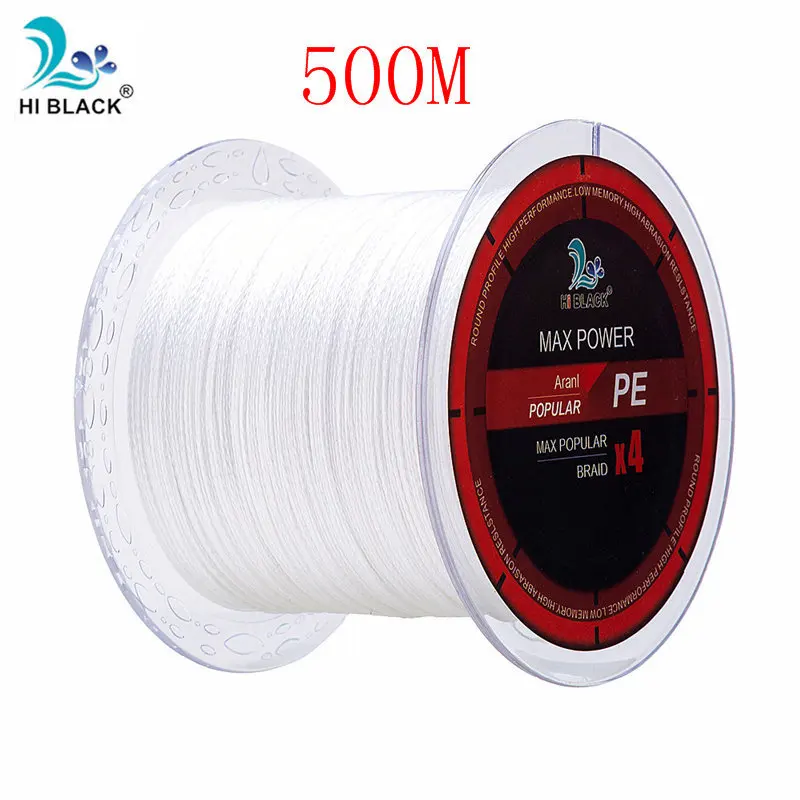 White 500m Новинка m500m1000m 4 нити Япония многофиламентная PE плетеная леска 8 фунтов до 80 фунтов жесткая и прочная леска - Цвет: White 500m