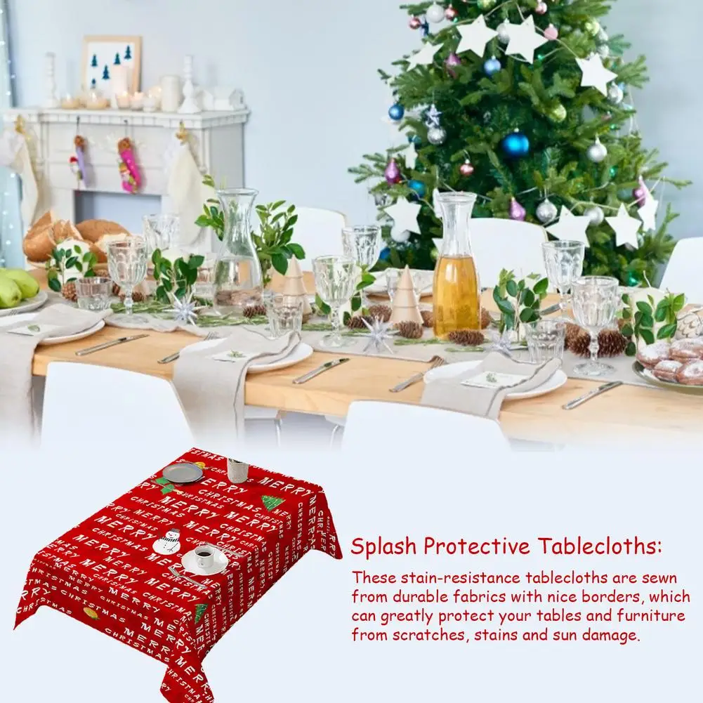 Christmas Decoration Table Cover And Chair Oil-Proof Water Resistant Cloth For Home Kitche | Дом и сад