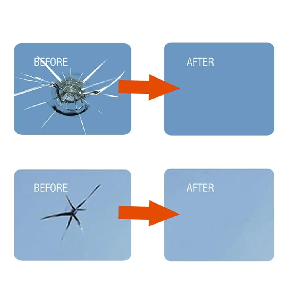 

DIY Windshield Repair Kits With UV Curing Light Car Window Glass Scratch Crack Restore Windscreen Fix Tool Set