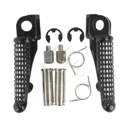 Motorcycle Front Footrest Footpegs For Yamaha Honda Kawasaki Left Right Aluminum black 6 styles 1pair | Автомобили и мотоциклы