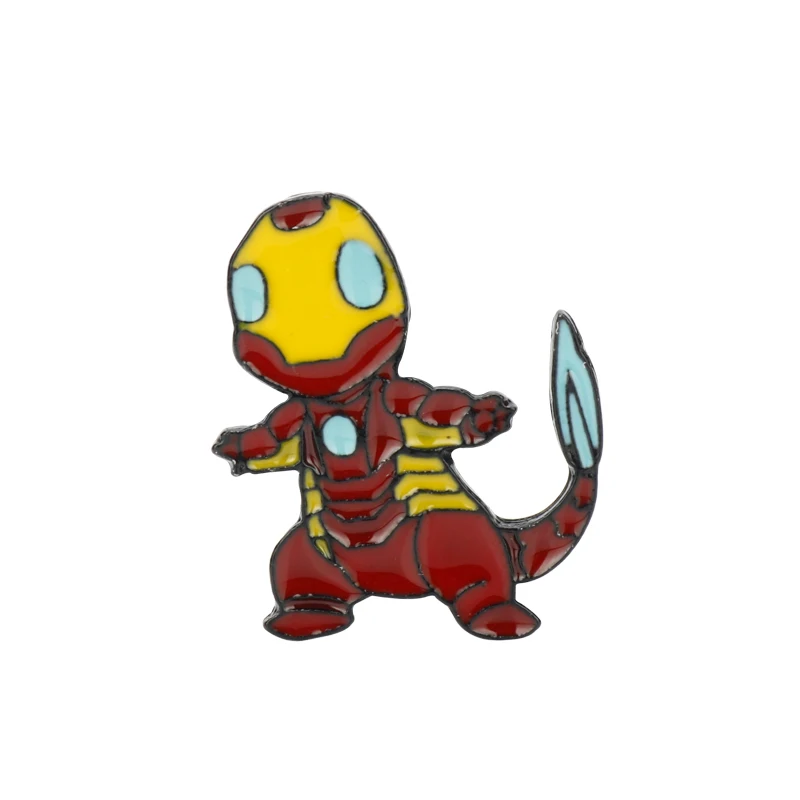 D462 Marvel супергерой кино Капитан Америка Железный человек брошь Мстители I Love you 3000 эмаль ThanoMetal Нагрудный значок на булавке Мужчины Женщины подарок - Окраска металла: D462
