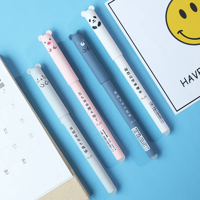 Kawaii со стирающимися чернилами гелевая ручка с рисунками из мультфильмов