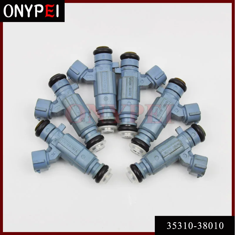 6 шт./лот Топливная форсунка 35310 38010 для Hyundai Santa Fe Sonata XG35 Kia Optima Sedona 3531038010 9260930003|injector
